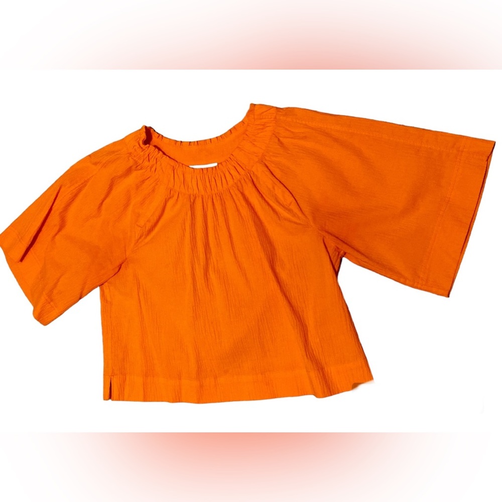 Everlane Raglan Sleeve Ruched Neckline Top - XL